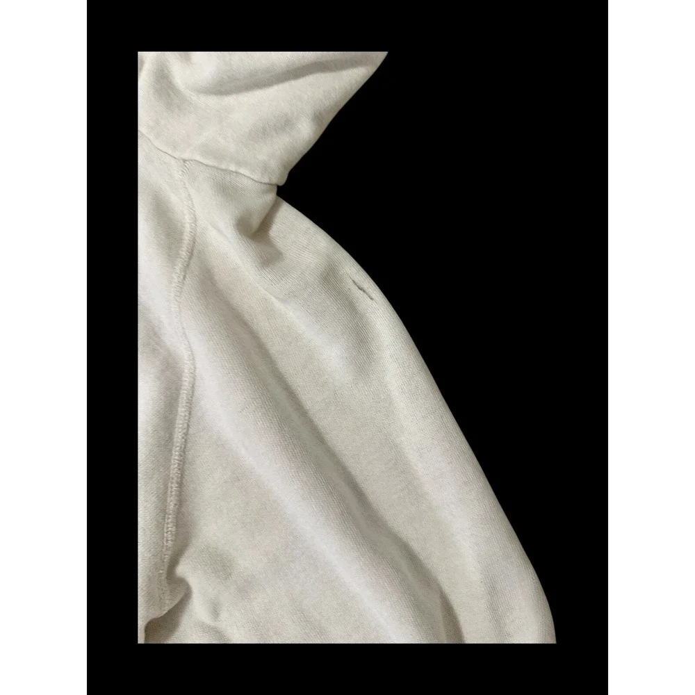 VelvaSheen Kentucky 70's Hoodie White Distressed Sz Medium Afterhoods Style - Picture 10 of 14